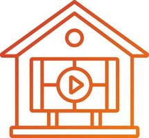 Home Theater Icon Style vector