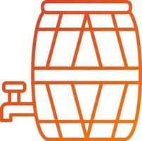 barril con grifo icono estilo vector