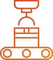 transportador robot icono estilo vector