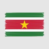 Surinam bandera vector ilustración