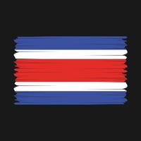 Costa Rica Flag Vector Illustration