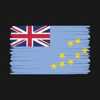 tuvalu bandera vector ilustración