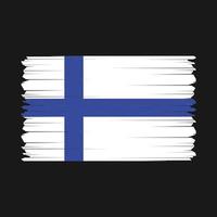 Finland Flag Vector Illustration