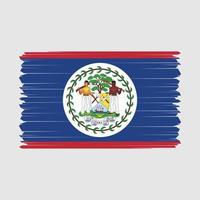 Belize Flag Vector Illustration