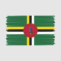 dominica bandera vector ilustración