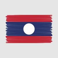 Ilustración de vector de bandera de laos