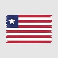 Liberia bandera vector ilustración