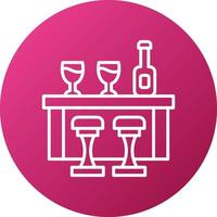 Bar Counter Icon Style vector