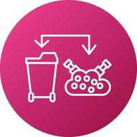 Waste Hierarchy Icon Style vector
