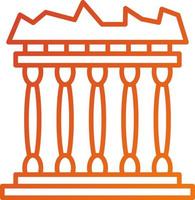 Acropolis Icon Style vector