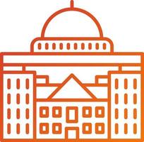 Capitol Icon Style vector