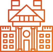 White House Icon Style vector