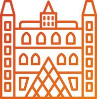 Louvre Icon Style vector