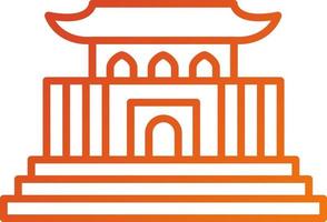 Forbidden City Icon Style vector