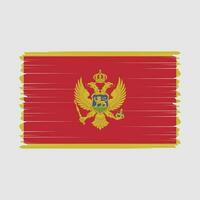 Montenegro Flag Vector Illustration