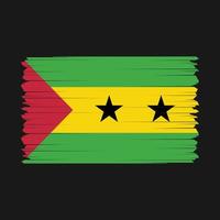 Sao Tome Flag Vector Illustration