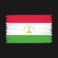 Tayikistán bandera vector ilustración