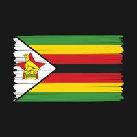Zimbabwe Flag Vector Illustration