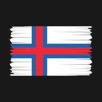 Faroe Islands Flag Vector Illustration