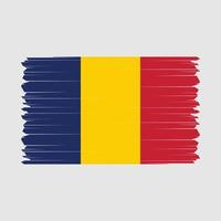 Chad bandera vector ilustración