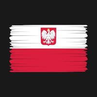 Poland Flag Vector Illustration