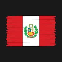 Peru Flag Vector Illustration