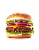 Hamburger.created with generative AI photo