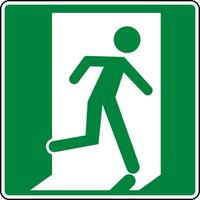 Emergency Exit Symbol Right Sign vector