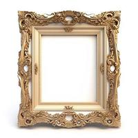 Decorative picture frame with a cut out of a craft photo