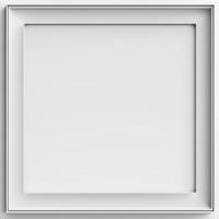 Modren white frame mockup, created with generative AI photo