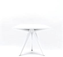 blanco mesa en blanco fondo, creado con generativo ai foto