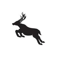 Deer and horns simple icon,illustration design template. vector