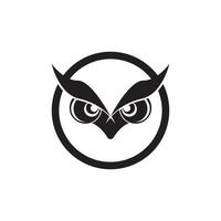 Owl simple icon,illustration design template. vector