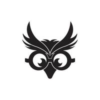 Owl simple icon,illustration design template. vector