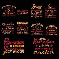 Ramadan t shirt  bundle vector