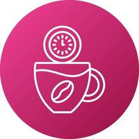 Coffee Time Icon Style vector