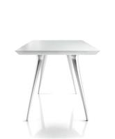 White table on white background, created with generative AI photo