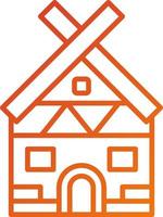 Viking Hut Icon Style vector