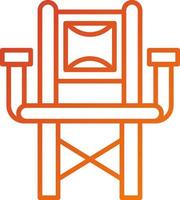 Director Chair Icon Style vector