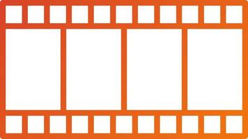 Film Reel Icon Style vector