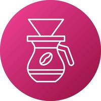 Coffee Filter Icon Style vector