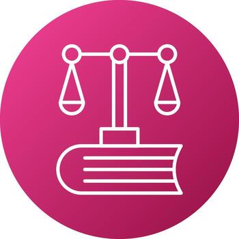 Common Law Icon Style vector