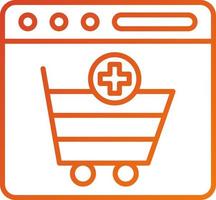 Add to Cart Icon Style vector