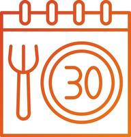 30 Day Challenge Icon Style vector