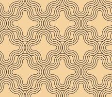 patrón vectorial moderno en estilo japonés. patrones geométricos negros sobre un fondo dorado. ilustraciones modernas para papeles pintados, volantes, portadas, pancartas, adornos minimalistas vector