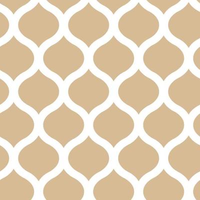 Abstract geometric gold pattern on a white background. Seamless linear illustrations in Arabic style. Stylish fractal texture. Vector drawing to fill the background, laser engraving and cutting.