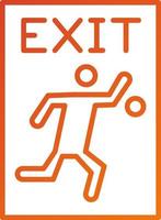 Emergency Exit Icon Style vector