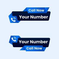 call now button vector text box