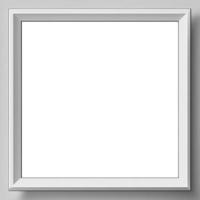 Modren white frame mockup, created with generative AI photo