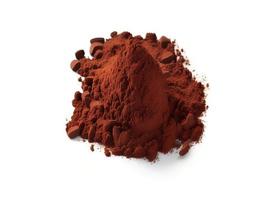 Cocoa powder isolated on white background, created with generative AI photo